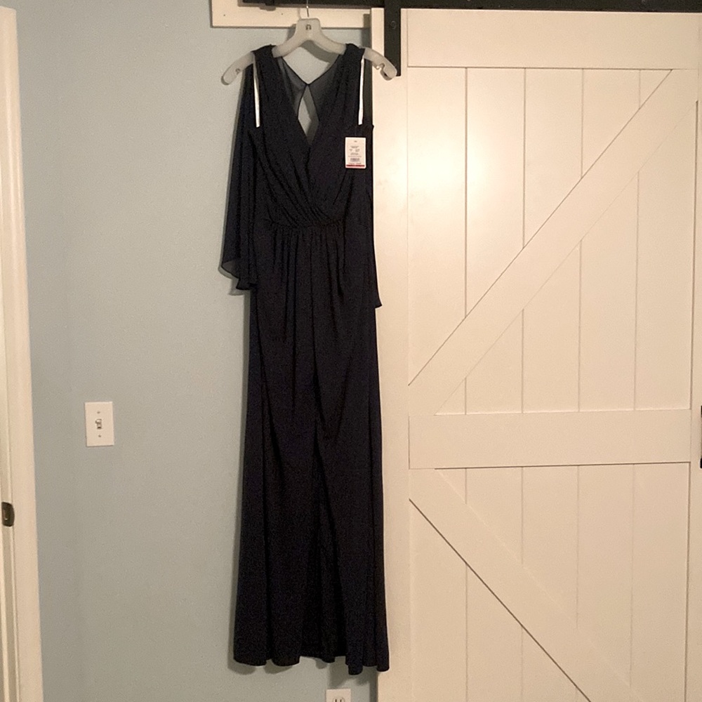 Oleg Cassini Bridesmaids Dress Navy NWT